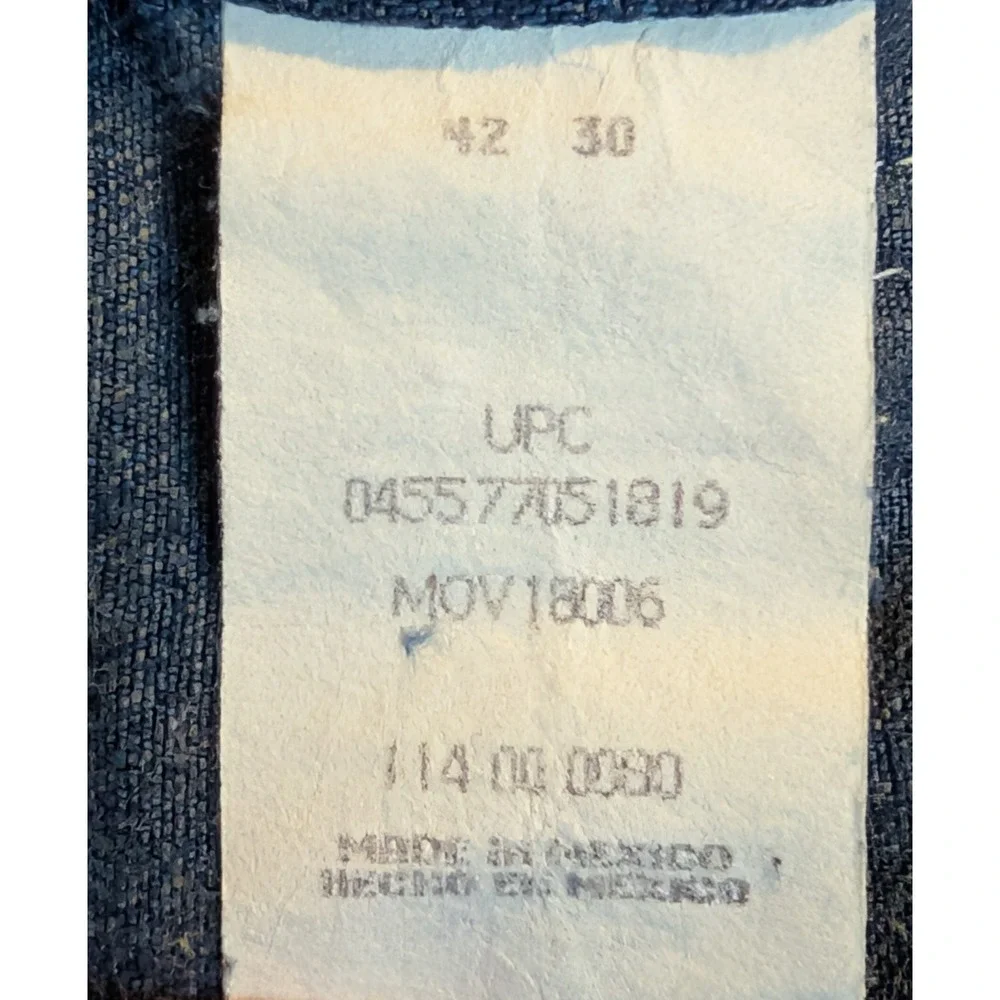 Liberty Mens Denim Bib Overalls Dark Wash Green Zipper 42x30 Workwear Utility - Picture 5 of 5